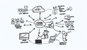 A visualization of how RTSP works in quick marker doodles